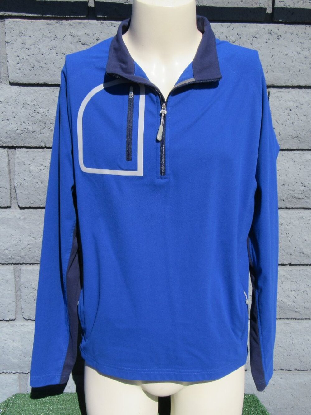 Peter Millar Forge Performance Golf 1/4 Zip Pullover Shirt Men's Size Medium